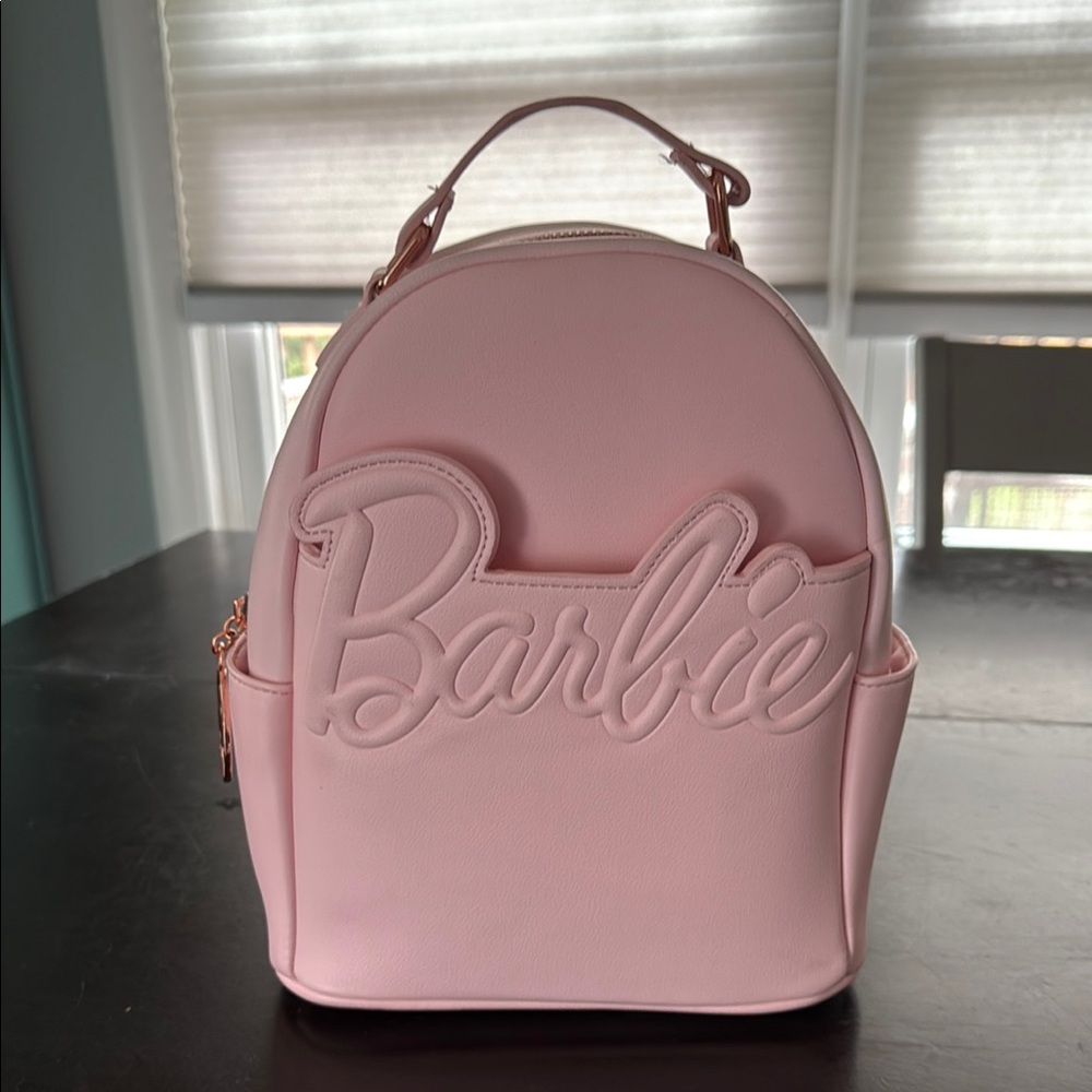 Loungefly Barbie Pink Mini Backpack with 3D Logo & wallet